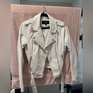 White leather jacket